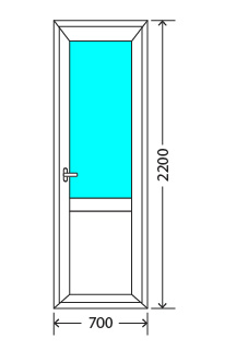 Балконный блок: дверь KBE Эталон 58 Раменское