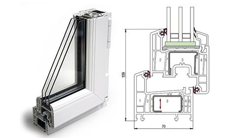 Балконный блок 1500 x 2200 - REHAU Delight-Design 40 мм Раменское
