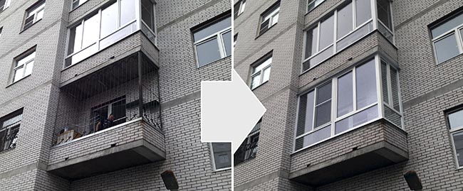 Остекление открытого балкона в Раменское Раменское